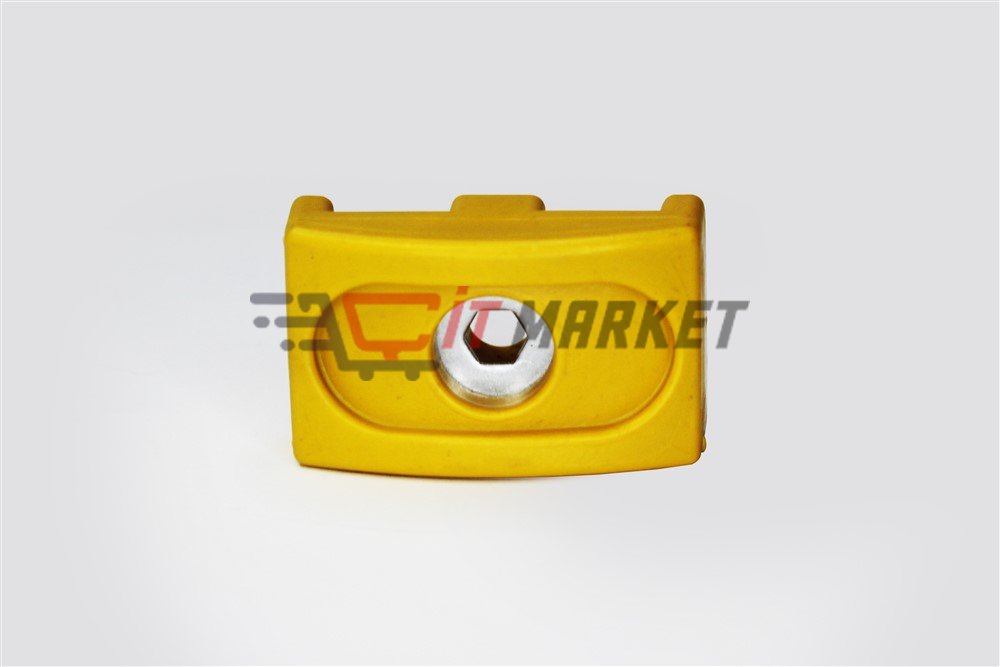 Yellow Metal Covered Plastic Clip 20 Pieces